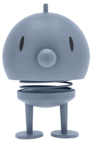 Hoptimist Soft Bumble Wackelfigur & Glücksbringer, Skandinavische Deko Figuren für Wohnzimmer, Schreibtisch, Büro, Bürodeko & Lustige Kleine Geschenke, 10 x 10 x 15 cm, Large, Sky