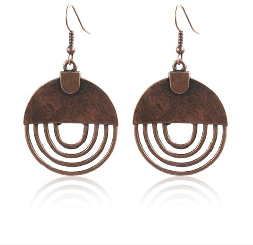 Goiern – Pendientes bohemios – Pendientes de latón – Joyería bohemia – Étnica, bronce