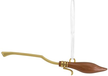 Hallmark Nimbus 2000 premium metallprydnad, Harry Potter kvastpinne, Harry Potter-träddekoration, hängande julprydnad, gåvor till jul