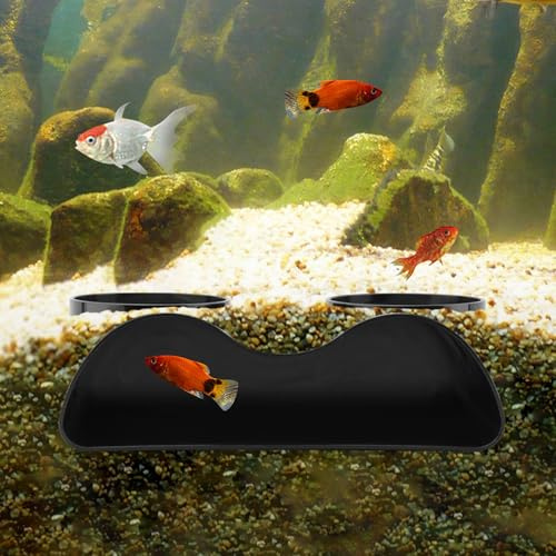 Ranjaner Aquarium Underground Tunnel Cave, Fish Tank Decor Decoration Hideout, Natural Curve Two Hole Viewing Fish & Shrimp Under Gravel Tunnel for Avoid Aggressive Behavior