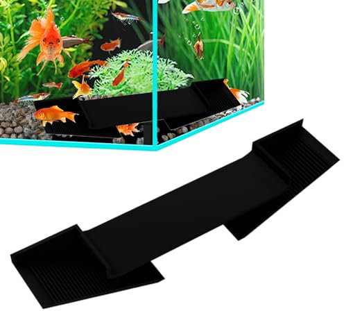 Fish Tank Cave | Aquarium Underground Tunnel Cave | Large Triangle Habitat with Curve Hole Underground Design for Reptile Pet Crayfish Aquatic Cichlids Loaches Terrarium