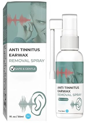Hearing Restoration Spray, Anti Tinnitus Earwax Removal Spray, Earwax Cleaning Spray, Tinnitus Spray for Ear, Tinnitus Relief Spray, Natural Relief Spray for Ringing Ears (1)