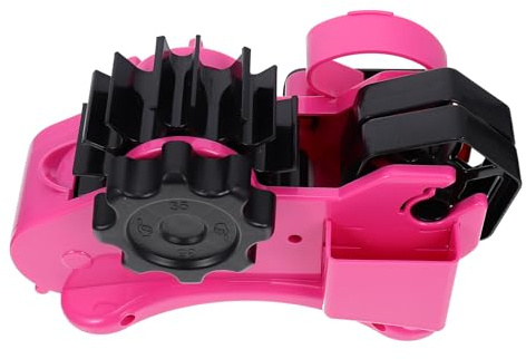 SUPVOX Dispensador de Cinta Semiautomático Rosa Fucsia, Cortadora y Selladora Práctica para Embalaje, Máquina Multiusos para Sellar Cajas y Bolsas de Plástico, Dispositivo Reutilizable