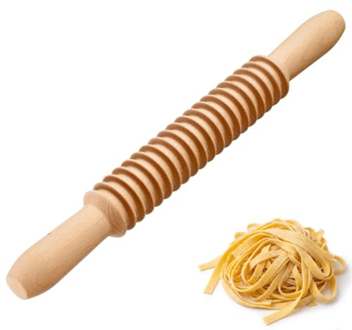 Westmark Cortador de pasta Fettuccine – Ideal para cortar pasta casera en tiras finas uniformes, aproximadamente 7 mm de ancho de corte, hacer pasta usted mismo, madera de haya