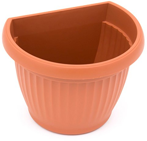 TERRA Pot de fleurs mural Terra, terre cuite en plastique, 27 cm