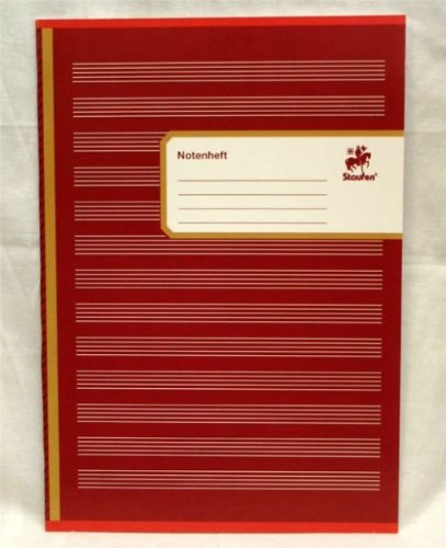 Notenh.A5 Quer 8Bl. 6 Notensysteme/Hilfslin.