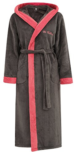 DV-02 Unisex Peignoir de Bain Anthrazit/Berry GR. 5XL