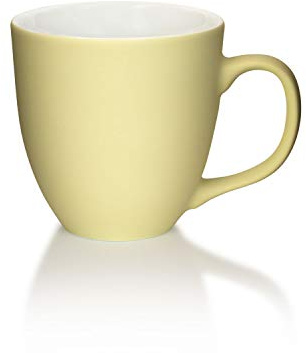 Mahlwerck Jumbotasse, Große Porzellan-Kaffeetasse mit matter Oberfläche, Soft-Beige, 400ml