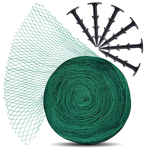 lampox Rete di protezione per uccelli, per alberi da frutta, da giardino, per laghetti, per piscine, protezione per uccelli, rete per foglie, robusta, larghezza maglie (8x8m)