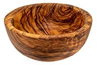 Cuenco redondo de madera de olivo, 15 cm aprox