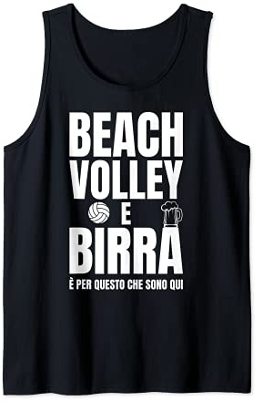 Beach Volley Birra Divertente Canotta