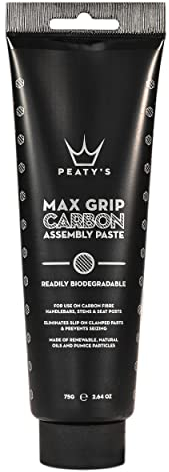 Peaty's Max Grip Carbon Montagepaste - Carbon Paste Fahrrad zur Vermeidung von Verrutschen, Armaturenfett für Komponenten, Montagepaste Fahrrad Pflege, Biologisch abbaubar Anti Seize Paste