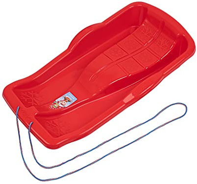 Trineo infantil BOB MINIBOB - Trineo de plástico UFO (5 colores), color rojo