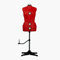 EFFEKTIV - Mannequin Couture Femme pour Exposition de Couturières, Mannequin Couture Femme Reglable en Hauteur, Design Ergonomique avec Fixateurs, 13 éléments, Taille S-L (36 - 44 Euro), Rouge