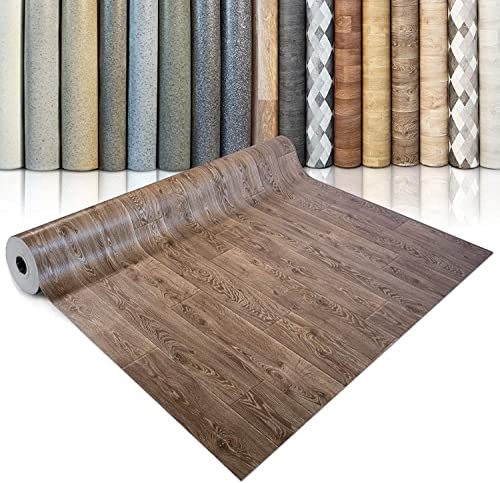 Vinyl Flooring Rolls by The Metre | Wood Effect, Tile Effect, Stone Effect PVC Flooring, Cushion Lino Floor Covering for Kitchen, Bathroom, Living Room (Zala 997M, 200 x 2000 cm)
