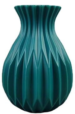 bephible Vaso da fiori moderno vaso decorativo per la casa elegante composizioni floreali design durevole verde