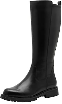 Jana Botas largas planas para mujer, color negro, talla 41 EU, Negro, 41 EU