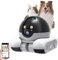 Tangxi Robot de Cámara de Mascotas, Cámara de Seguridad para el Hogar sobre Ruedas, Monitor Móvil de Doble Lente de Lente de 1080p, Control de Aplicaciones de Conversación y WiFi de 2