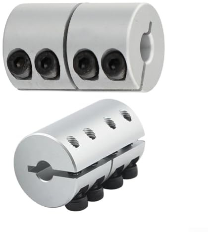 Shaft Coupler D25L40 6.35-10mm for Stepper Motor Encoder Machine Platform Connection, Clamp Style for Backlash Flexible Coupling Compat(8-8)