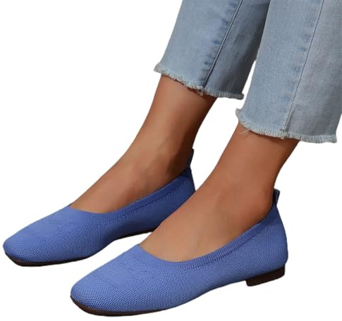 Dirndl - Scarpe da donna con ballerina, stile medievale, con morbido supporto per l'arco del piede, a maglia, leggere, ortopediche, comode, per costume tradizionale Dirndl
