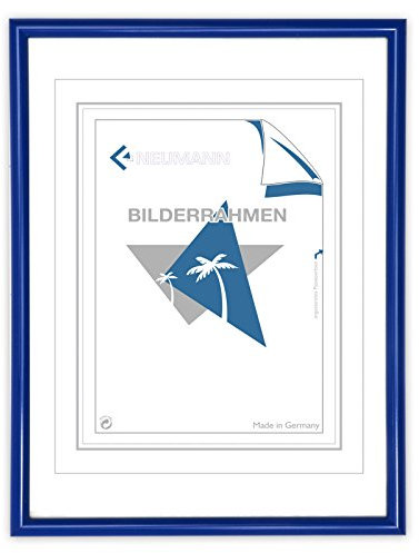Neumann Bilderrahmen Cadre en plastique classique Bleu 30 x 40 cm