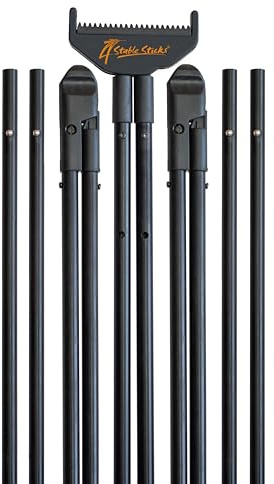4 STABLE STICKS -Mountain Mountain-Stalking och Long Reach Shot Stud - Optimal Stabilitet-Avtagbar/Justerbar-Stående Sko,Knä,Sittande,Väntande/Berg Ultralätt Resistent-Svart
