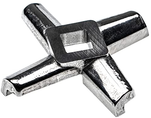 vhbw Kniv, korskniv, storlek 32, 15,1 x 15,1 mm fyrkant, rostfritt stål, t.ex. kompatibel med ADE, Caso, Fama, KBS, Porkert köttkvarn