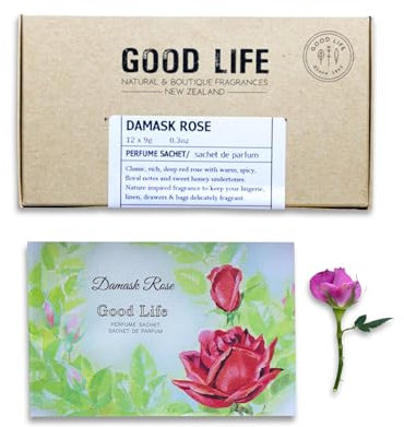 Good Life Damask Rose Scented Sachets | 12 Sachets