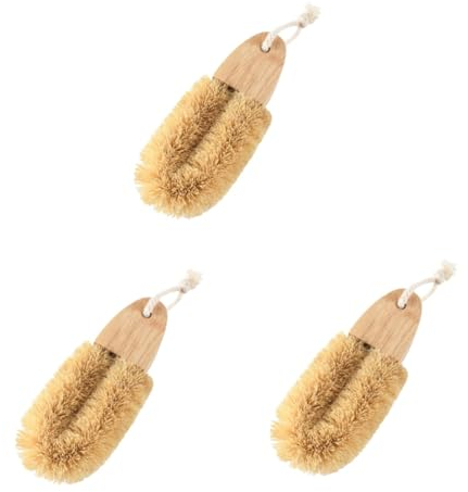 Beaupretty 3pcs Sturdy Handle Reliable Not Easy to Break Pot Brush Professional Dish Brush