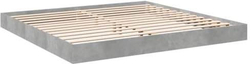 vidaXL Bettgestell Betongrau 180x200 cm Holzwerkstoff