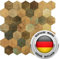 AS COUNTRY STONE Selbstklebende Mosaikfliesen | 29cm x 28,8cm | Wandpaneele für mühelose Montage | Akustikpaneele | Wandverkleidung - Küchenrückwand | Klebefliesen
