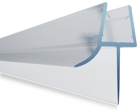 ARVO Shower Screen Seal Strip for 4–6 mm Glass | Covers Gaps Up to 20 mm | 90 cm Transparent Shower Door Seal Strip Replacement – Watertight for Straight Glass Doors