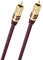 Oehlbach NF Sub, Cinch Subwoofer-Kabel - Audiokabel - rund - OFC - 8m - Bordeaux