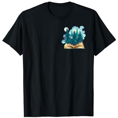 Arbres colorés avec livre de bande dessinée pour homme, femme, enfant T-Shirt