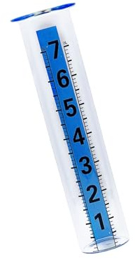 Cold resistant outdoor rain gauge, blue water effect meter with clear measurement marking and quick installation process