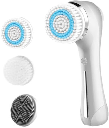 CALLARON Spazzola Elettrica per Pulizia Viso in Silicone, Delicata e Portatile, per Pulizia Profonda dei Pori a Casa e Viaggio