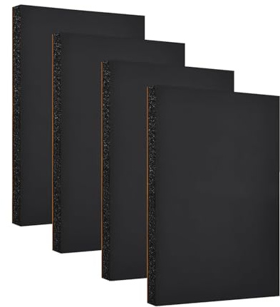 Zayejod 4PCS Foam Sheets Self Adhesive 30mm Thick- 300 * 200mm | Insulation,Anti Vibratio,Foam Neoprene Rubber Sheets Pads, Floor Protector Pads,Furniture Pads,Closed Cell