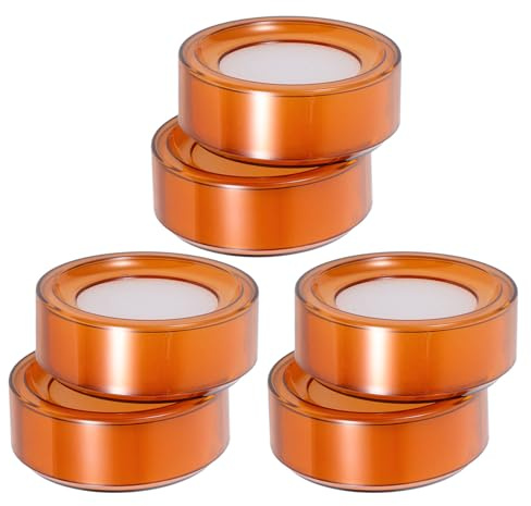 FUNOMOCYA Barattolo Umidificatore per Dita 6 Spugne Arancioni Trasparenti, Tazza per Immersione e Idratante per Punta Dita, Accessorio per Conteggio Contanti e Forniture Ufficio