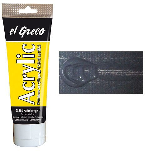 NEU EL GRECO Acrylfarbe Dunkelgrau 75 ml [Haushaltswaren]