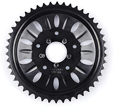 BAFANG Chainring Wheel for BBS-/HD Mid Drive,46T Ebike Chain Ring for Mid Mount Motor, Chainwheel for Electric Bike Conversion Kits Durable Aluminium Bike