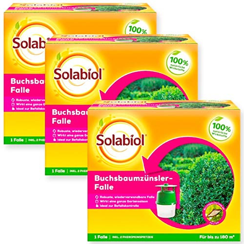 Buchsbaumzünsler Falle Solabiol 3er Sparpack + Gratiszugabe 20g Kressesamen Sprint