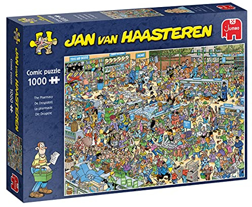 Jumbo, Jan Van Haasteren - The Pharmacy - 1000 Piece, Jigsaw Puzzles for Adults, 1,000 piece