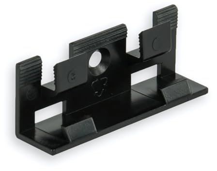 Montageclips Nr. 4 zur verdeckten Befestigung von Sockelleisten – unsichtbare Cliphalter aus Kunststoff für sichere Wandmontage, passgenau für viele Leistenprofile Zubehör: Befestigungsclip Nr. 4 I