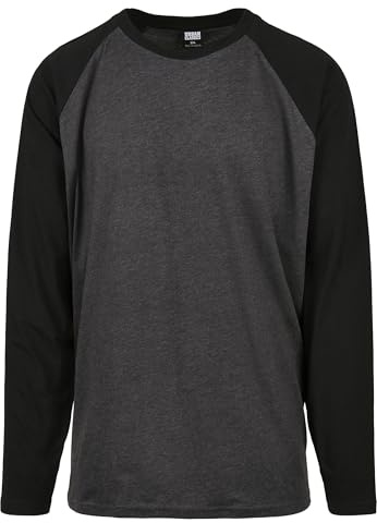 Urban Classics Men's Tb3834-raglan Contrast Ls T-Shirt (Pack of 1)