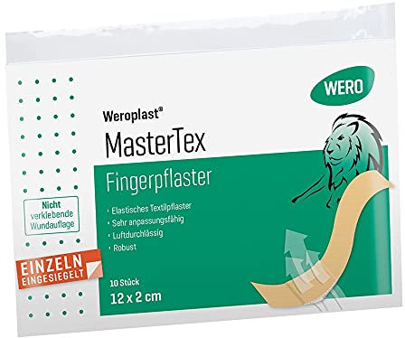 Weroplast MasterTex Fingerpflaster 12 x 2 cm, 10 Stk/Pkg