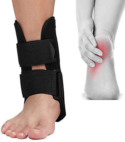 Tutore di supporto per caviglia, correttore di varo valgo regolabile per caviglia, fascia di fissaggio per caviglia a compressione per corsa, pallacanestro, pallavolo, tendine d'Achille(Large)