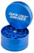 Santa Cruz Shredder Macinino in metallo per erbe aromatiche con parte superiore zigrinata per una presa più forte, 3 pezzi, grande, 6,9 cm, colore: blu