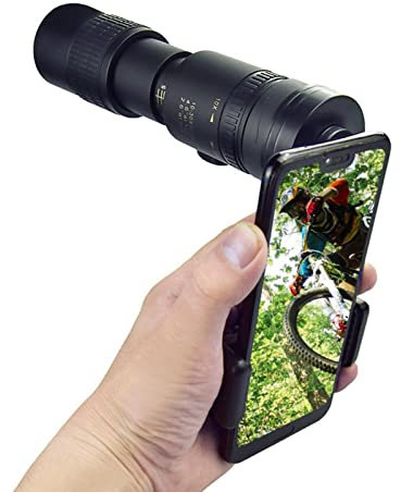 Monokulärt kikarsikte, 10-300x40 mm supertelezoom Monokulärt teleskop, bärbart 4K teleskopiskt teleskop med stativ för fågelskådning, jakt, resor, vandring