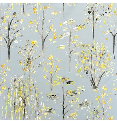 Arthouse Watercolour Tree Grey/Ochre Wallpaper 909503
