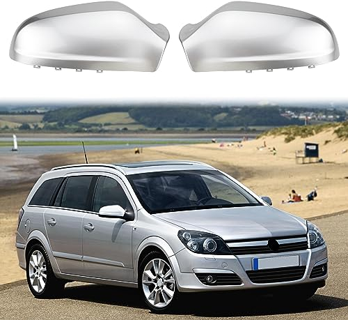Opaltool Tapa del Espejo retrovisor del Coche para Opel Vauxhall Astra H MK5 2004-2009, Carcasas de Espejo Retrovisor de Coche Cubierta del Espejo de Ala Lateral de Puerta
